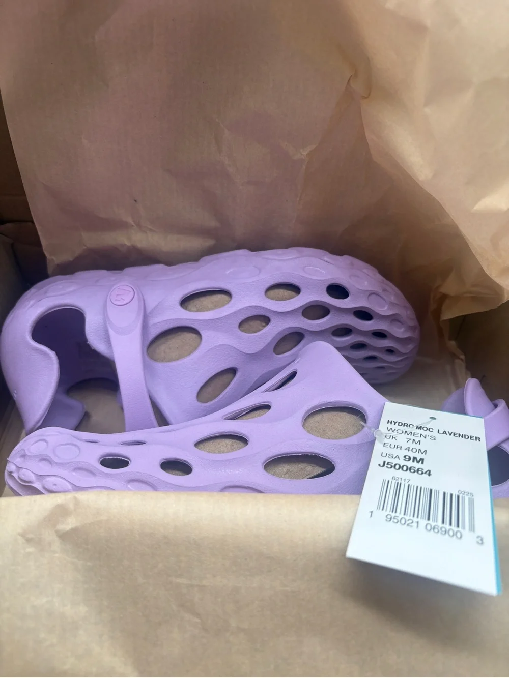 New Merrell Hydro Moc Lavender Women’s Size 9 Water Shoes